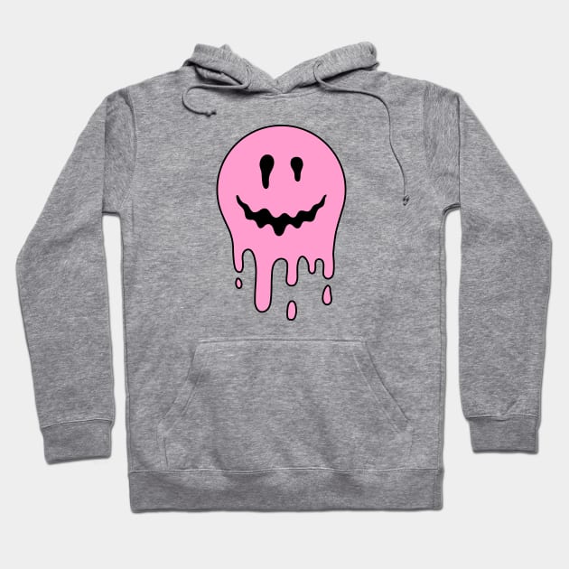 Pink Dripping Smile Hoodie by Ayoub14